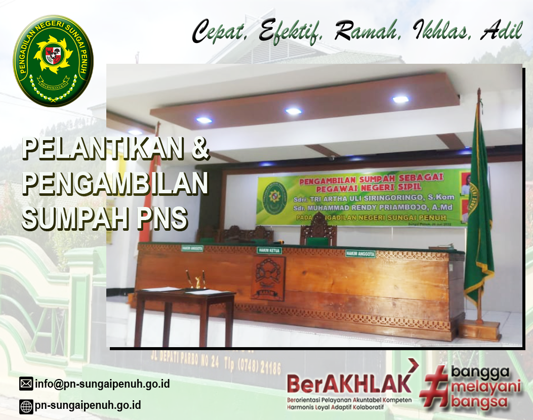 Pelantikan & Pengambilan Sumpah PNS